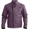 purple leather jacket