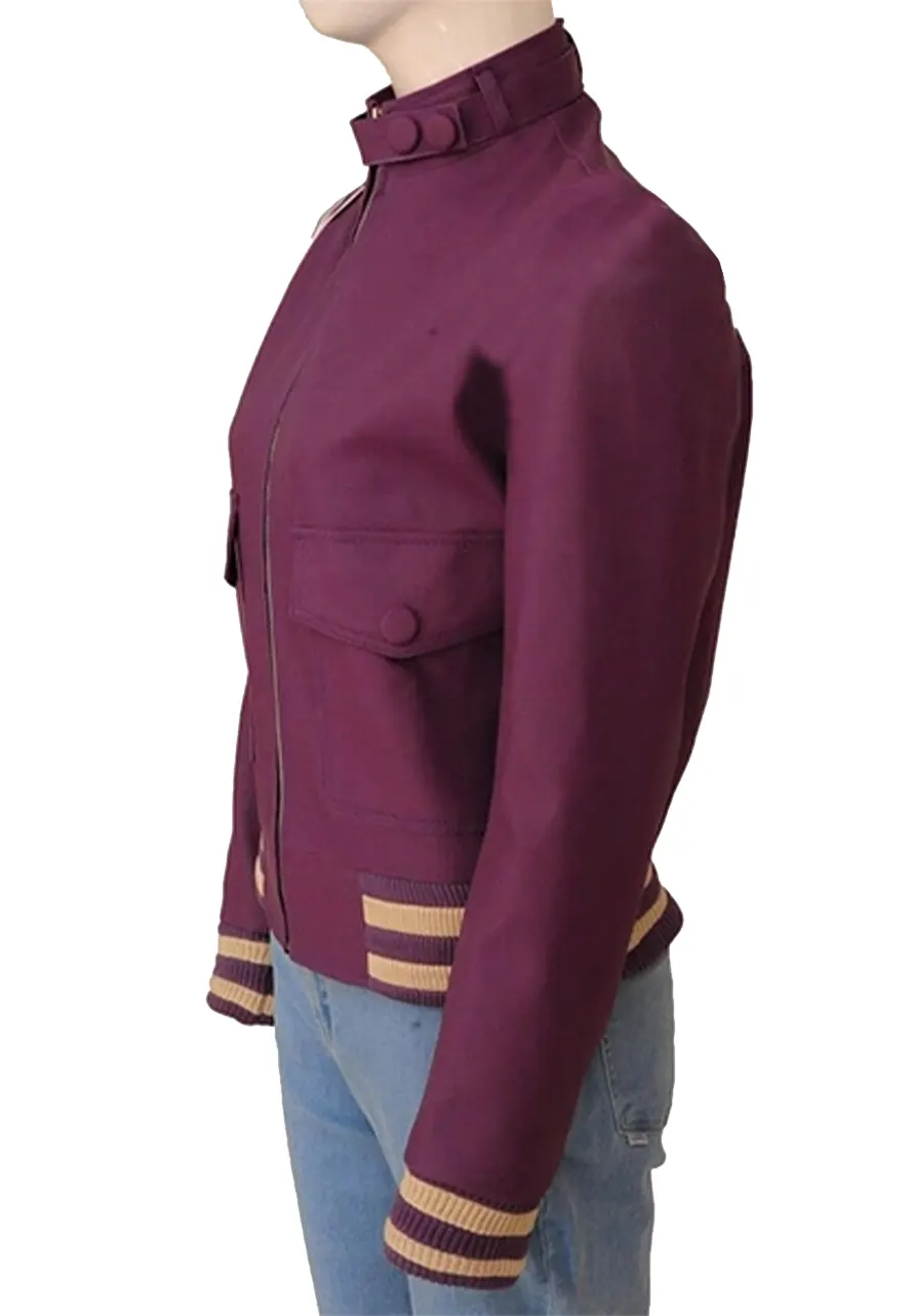Women’s Iconic Purple Varsity Jacket purple varsity jacket womens
