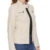 slim fit leather jacket