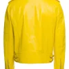 biker boyz yellow leather jacket