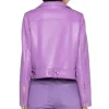 faux leather biker jacket for women