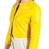 faux leather bolero jacket