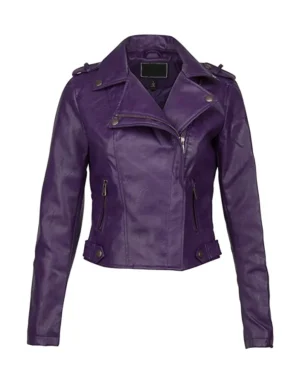 fitted leather jacket