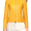 jacket with round collar