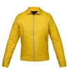 ladies leather motorbike jacket