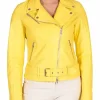 leather belted jacket