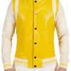 leather varsity jacket