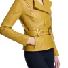 mustard jacket leather