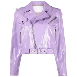 short leather jacket