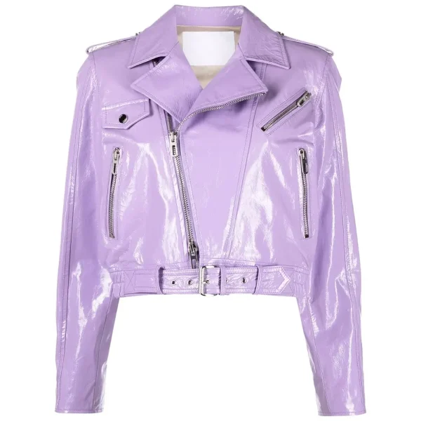 short leather jacket