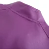 womens short fitted purple jacket