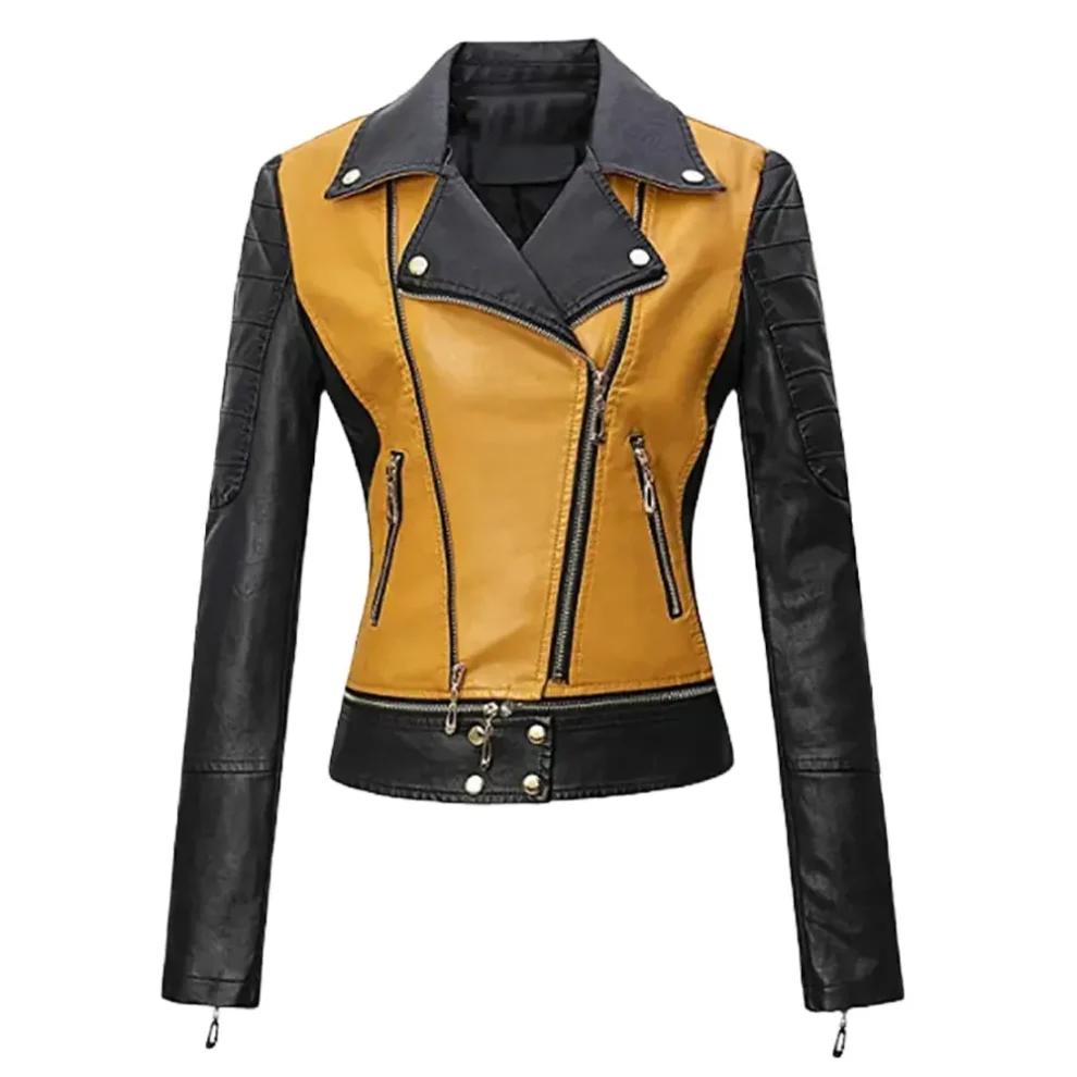 yellow-and-black-leather-jacket yellow and black leather jacket