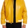 yellow bomber jacket