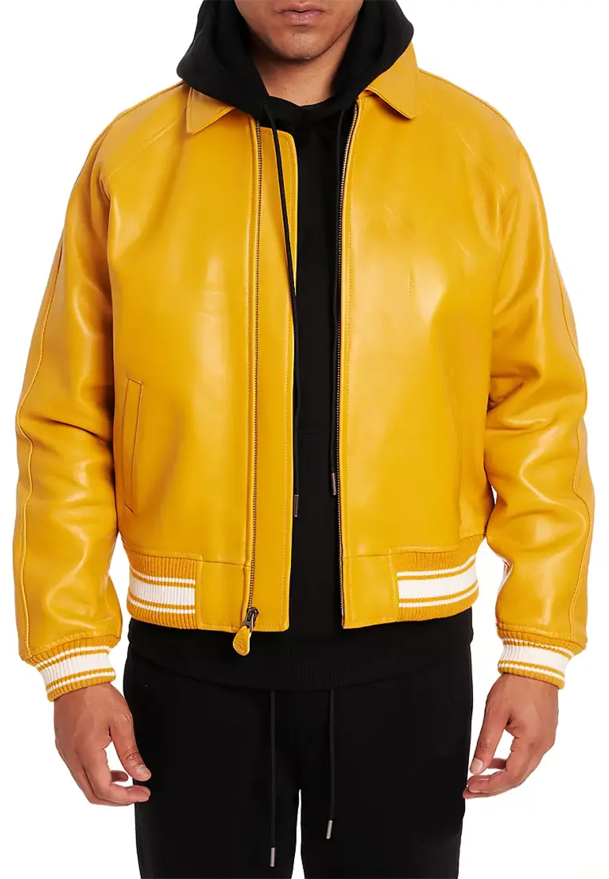 yellow-bomber-jacket yellow bomber jacket