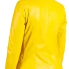 yellow double breasted blazer