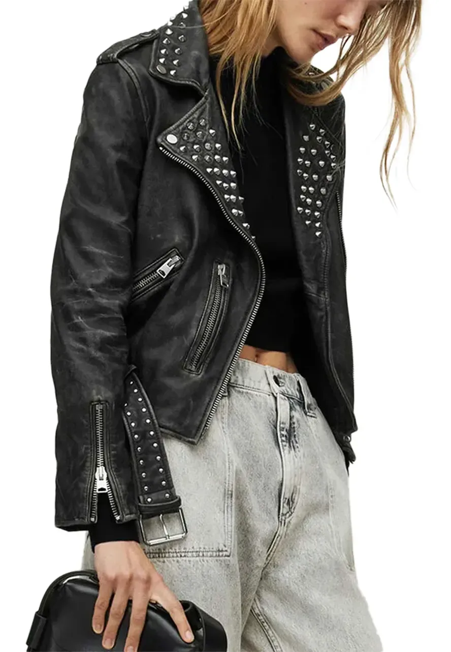 WWE Raw Alexa Bliss Leather Jacket alexa bliss studded jacket