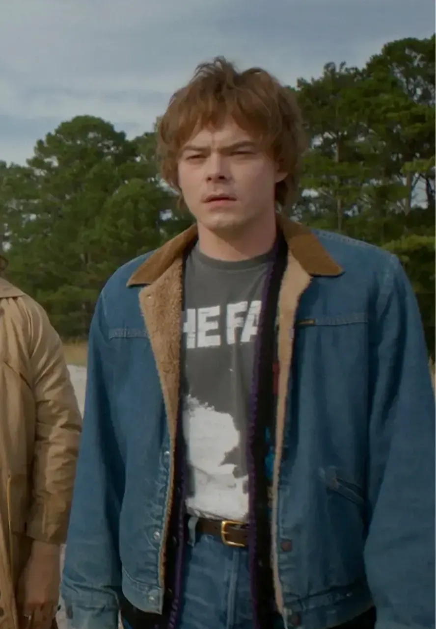 Stranger Things S05 Jonathan Byers Denim Jacket charlie heaton jacket