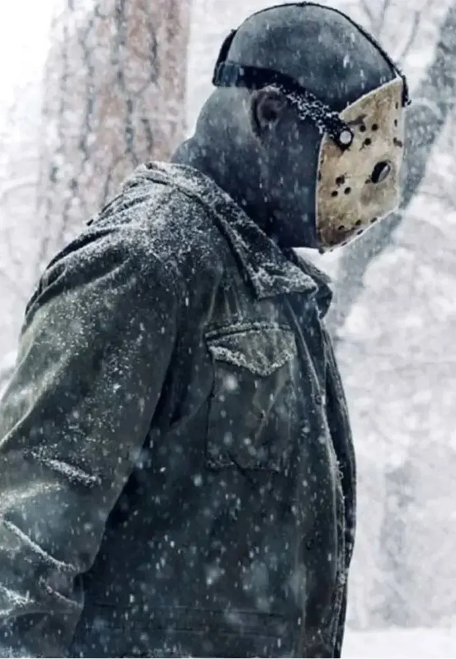 Never Hike In The Snow Jason Voorhees Green Jacket jason voorhees jacket for sale