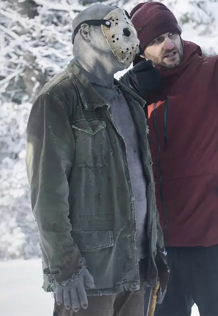 Never Hike In The Snow Jason Voorhees Green Jacket jason voorhees jacket