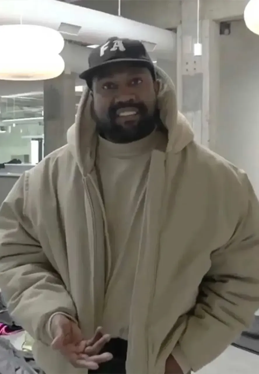 Kanye West Yeezy Pixar Beige Hoodie kanye pixar hoodie