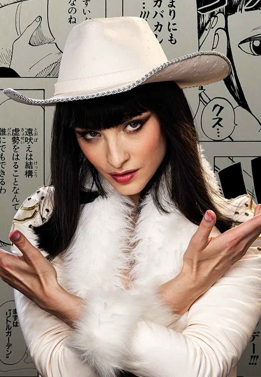 One Piece S02 Lera Abova White Leather Coat lera abova coat