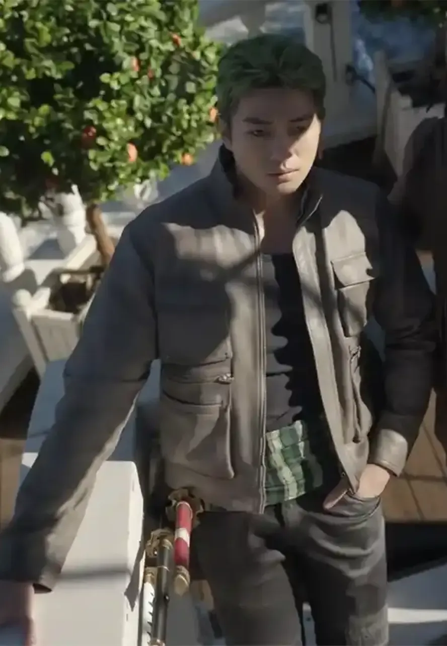 One Piece S02 Mackenyu Grey Jacket mackenyu grey jacket