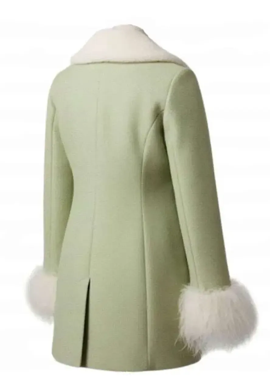 One Piece S02 Charithra Chandran Green Coat miss wednesday green coat