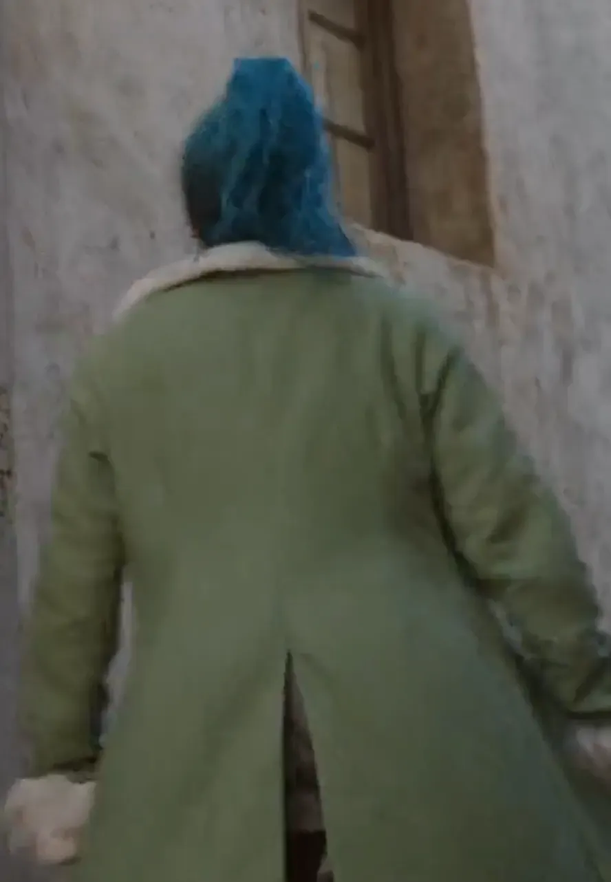 One Piece S02 Charithra Chandran Green Coat one piece s02 green coat