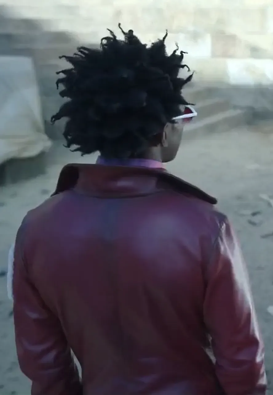 One Piece S02 Camrus Johnson Leather Coat one piece s02 maroon leather coat