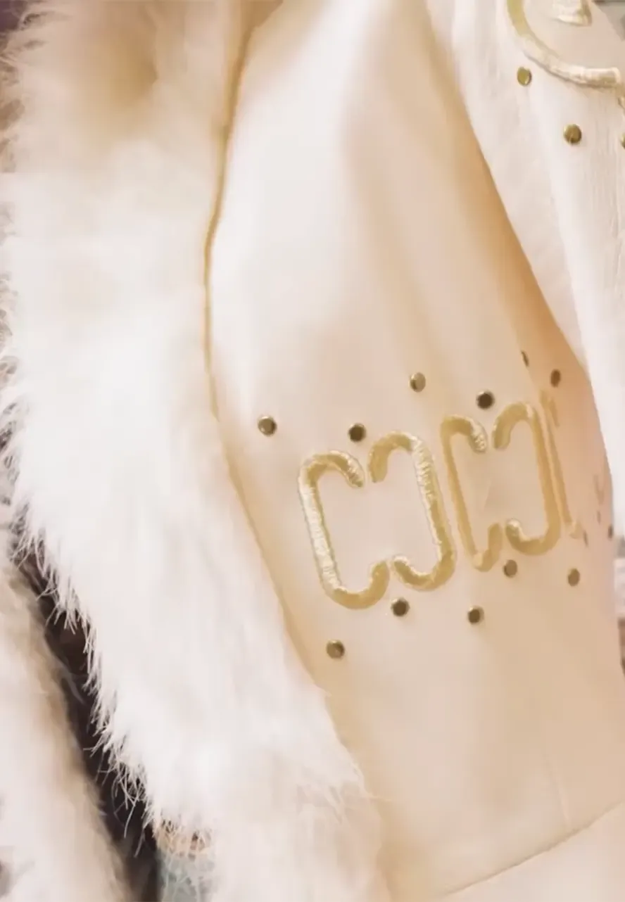 One Piece S02 Lera Abova White Leather Coat one piece s02 white leather coat