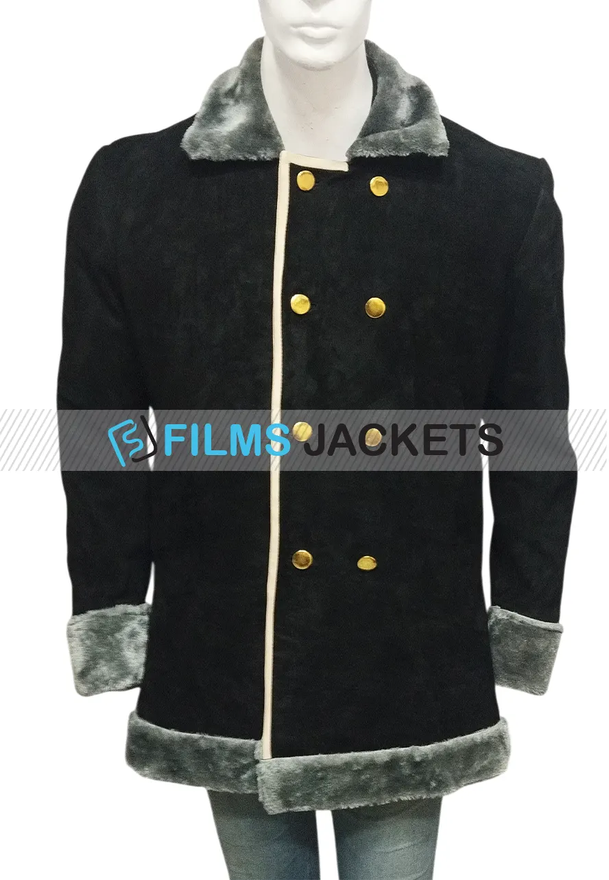 One Piece S02 Sanji Black Shearling Coat taz skylar black coat