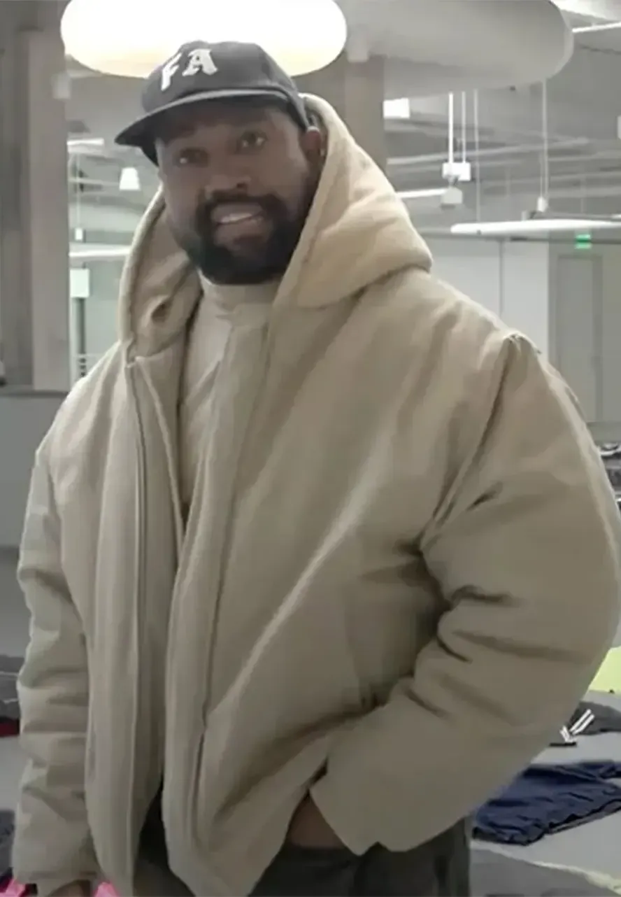 Kanye West Yeezy Pixar Beige Hoodie yeezy pixar jacket