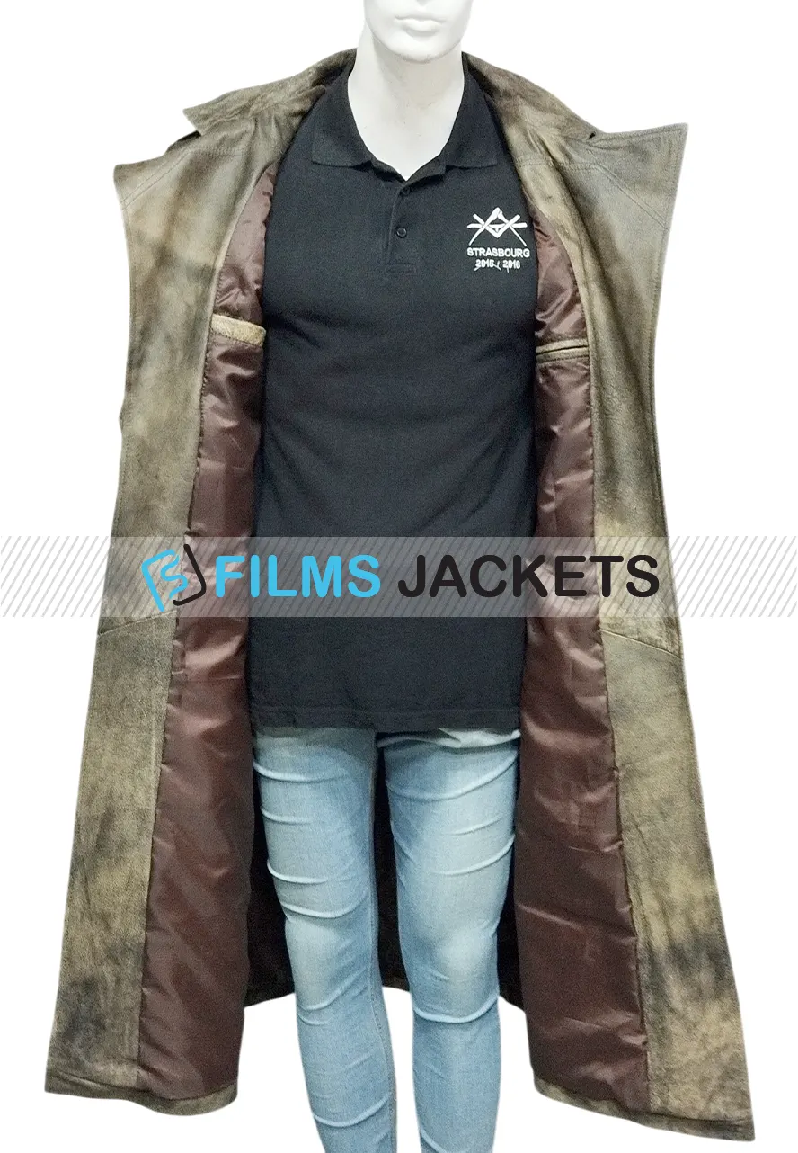 Diego Luna Andor S02 Brown Trench Coat andor brown trench coat