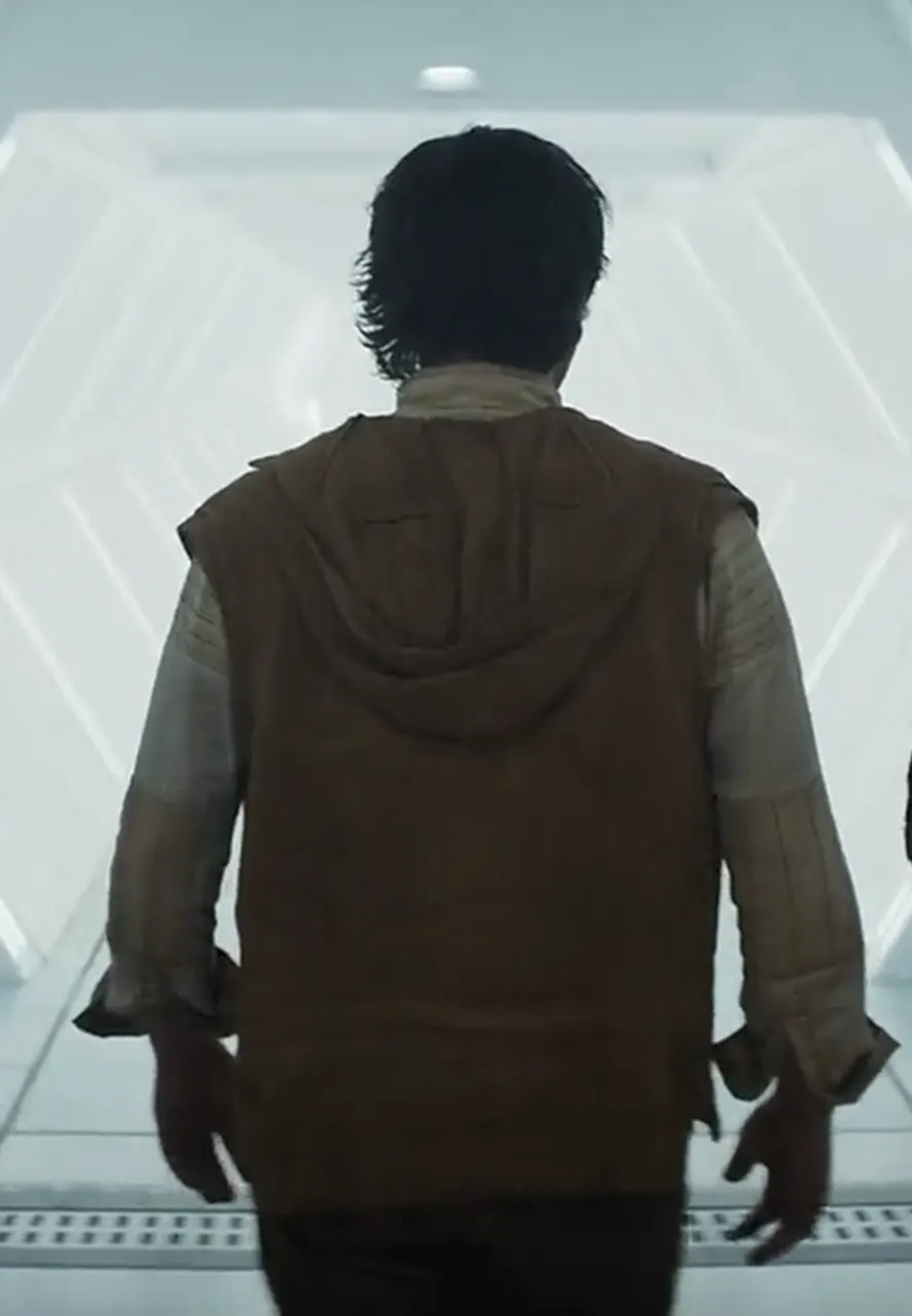 Star Wars Andor S01 Cassian Andor Brown Hooded Vest andor brown vest