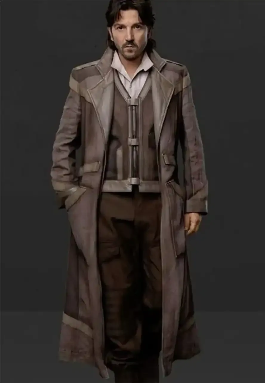 Diego Luna Andor S02 Brown Trench Coat andor coat