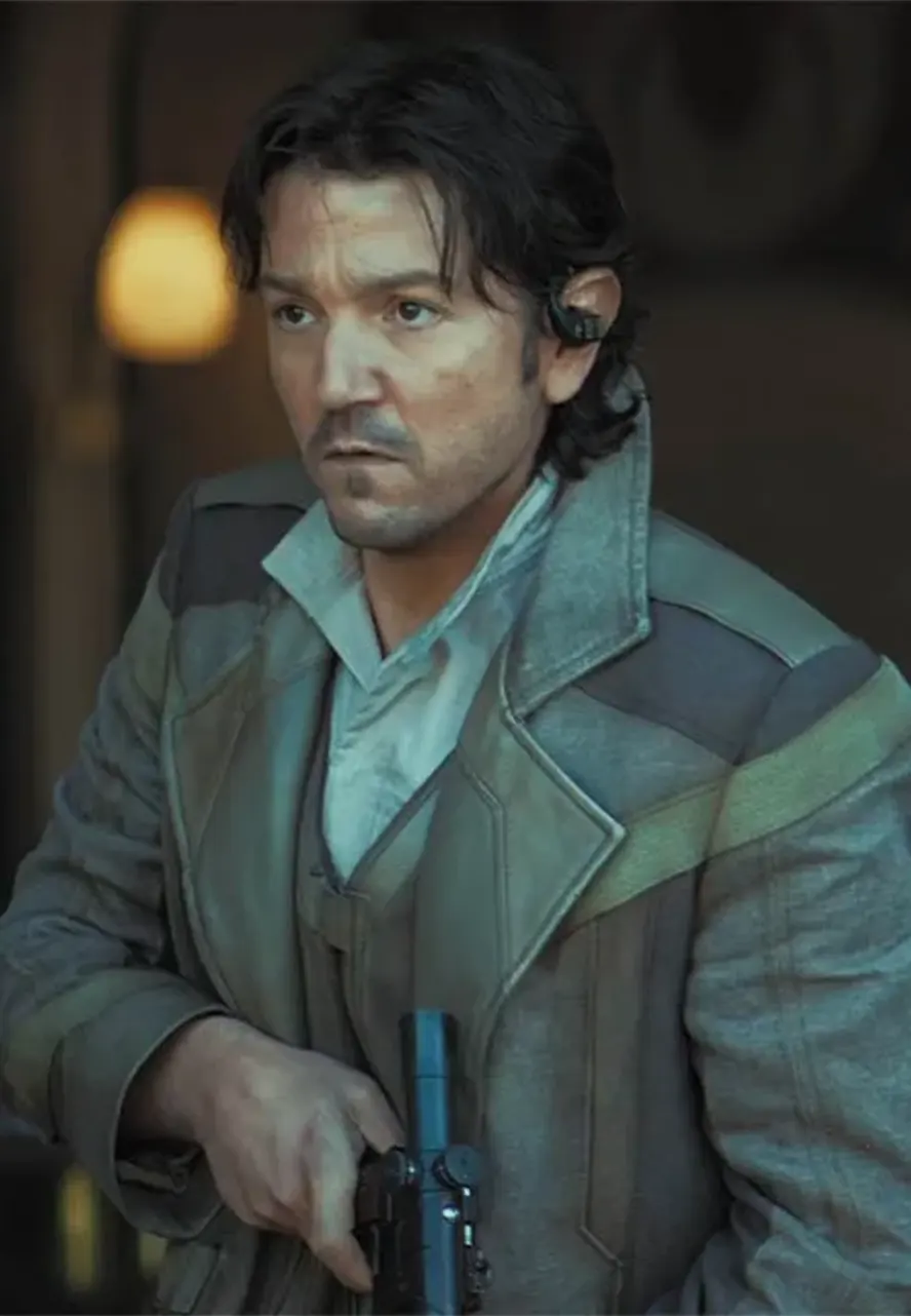 Diego Luna Andor S02 Brown Trench Coat andor grey coat