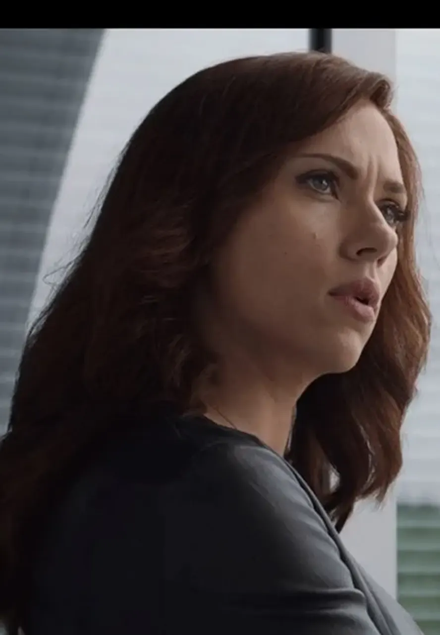 Captain America Civil War Black Widow Black Leather Jacket avengers black widow leather jacket
