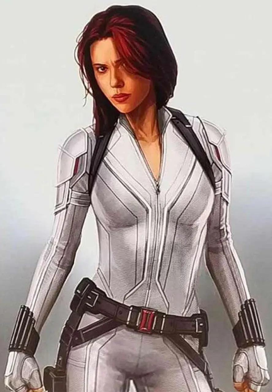 Scarlett Johansson Black Widow White Jacket black widow jacket