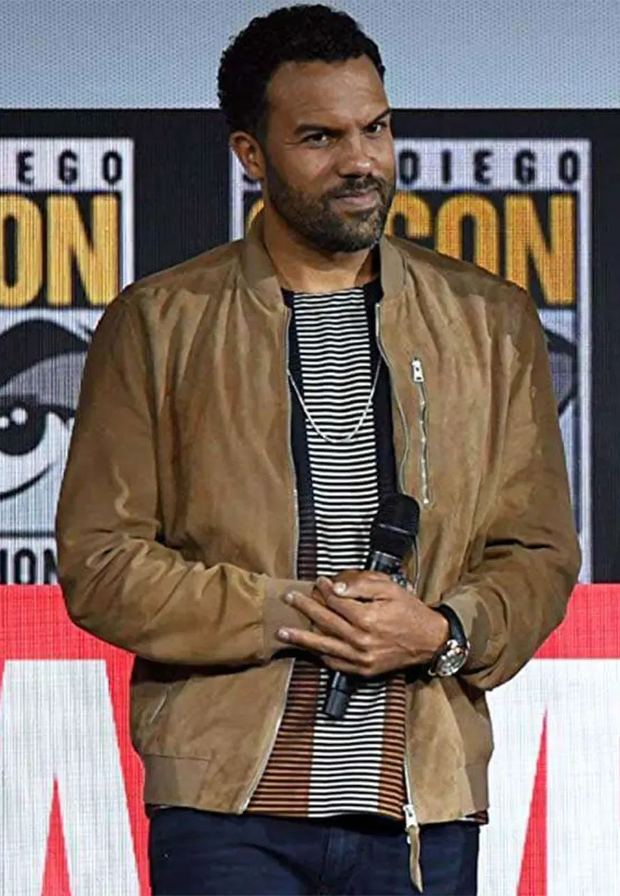 O-T Fagbenle Black Widow Suede Leather Jacket black widow suede leather jacket