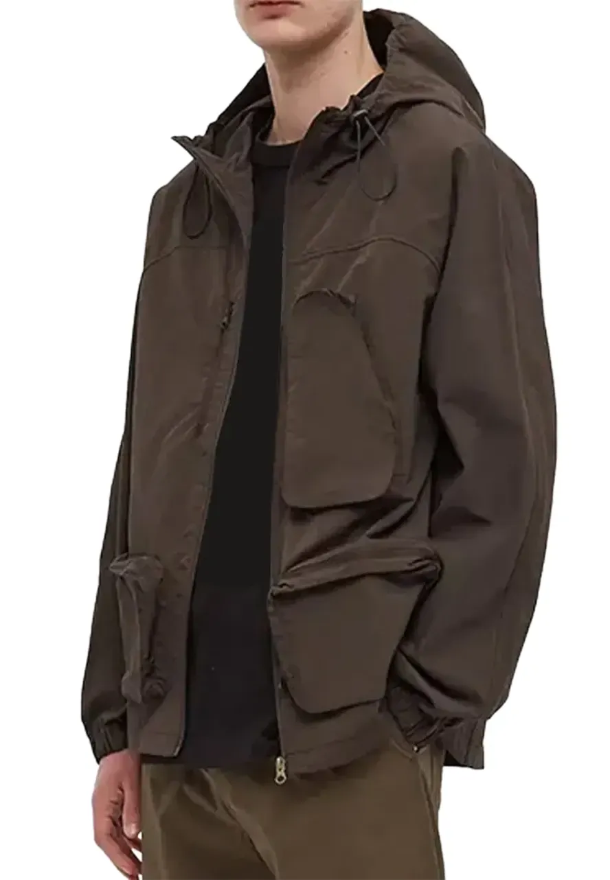Satta Cargo Brown Hooded Jacket brown cargo jacket
