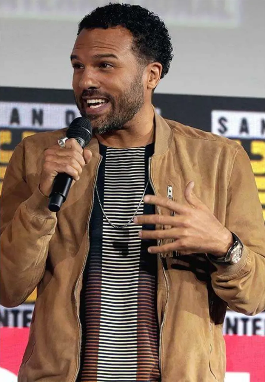 O-T Fagbenle Black Widow Suede Leather Jacket brown suede leather jacket