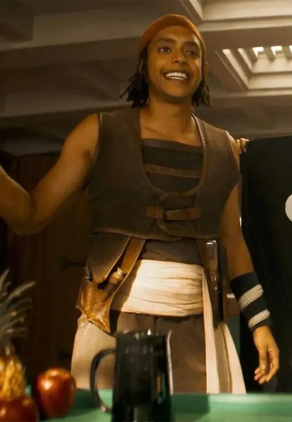 brown vest