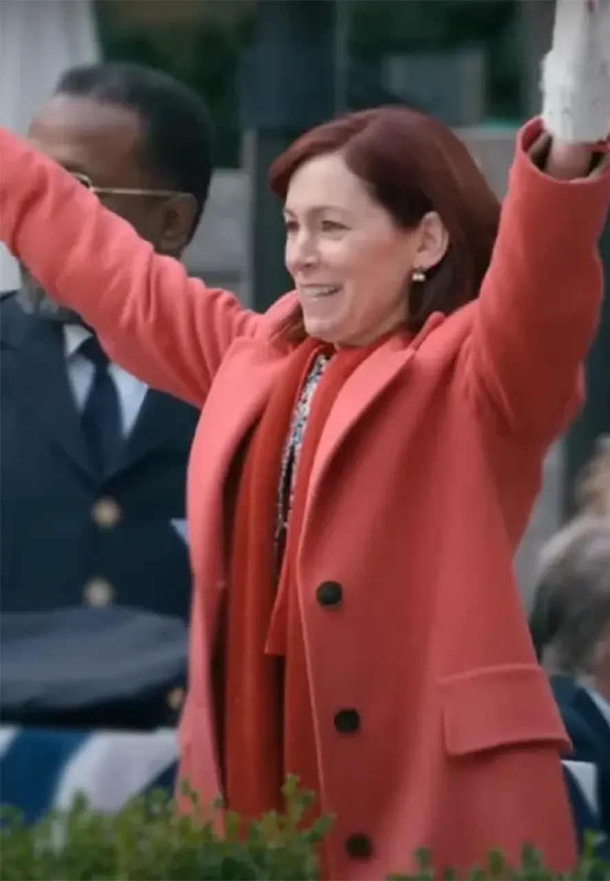 Elsbeth S01 Carrie Preston Red Wool Coat carrie preston coat