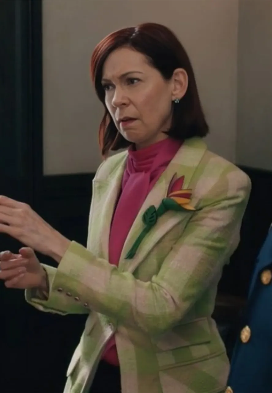 Elsbeth S02 Carrie Preston Green Blazer carrie preston green blazer