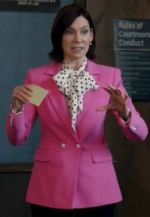 carrie preston pink blazer