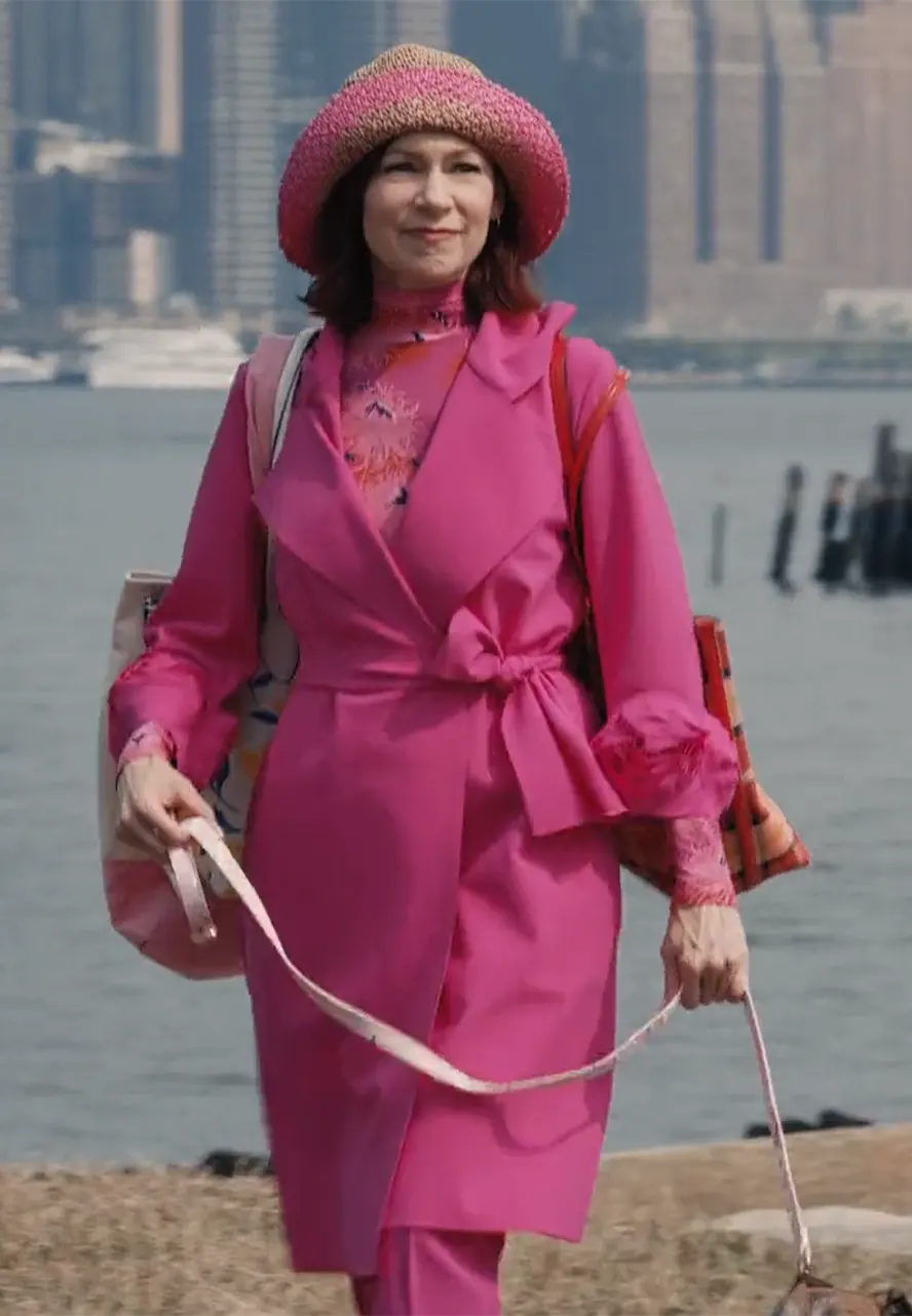 Elsbeth S02 Carrie Preston Pink Trench Coat carrie preston pink trench coat