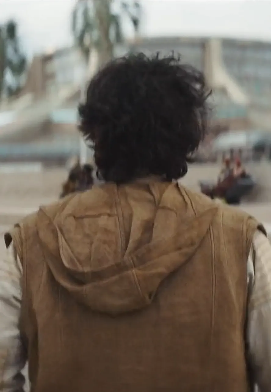 Star Wars Andor S01 Cassian Andor Brown Hooded Vest cassian andor brown vest