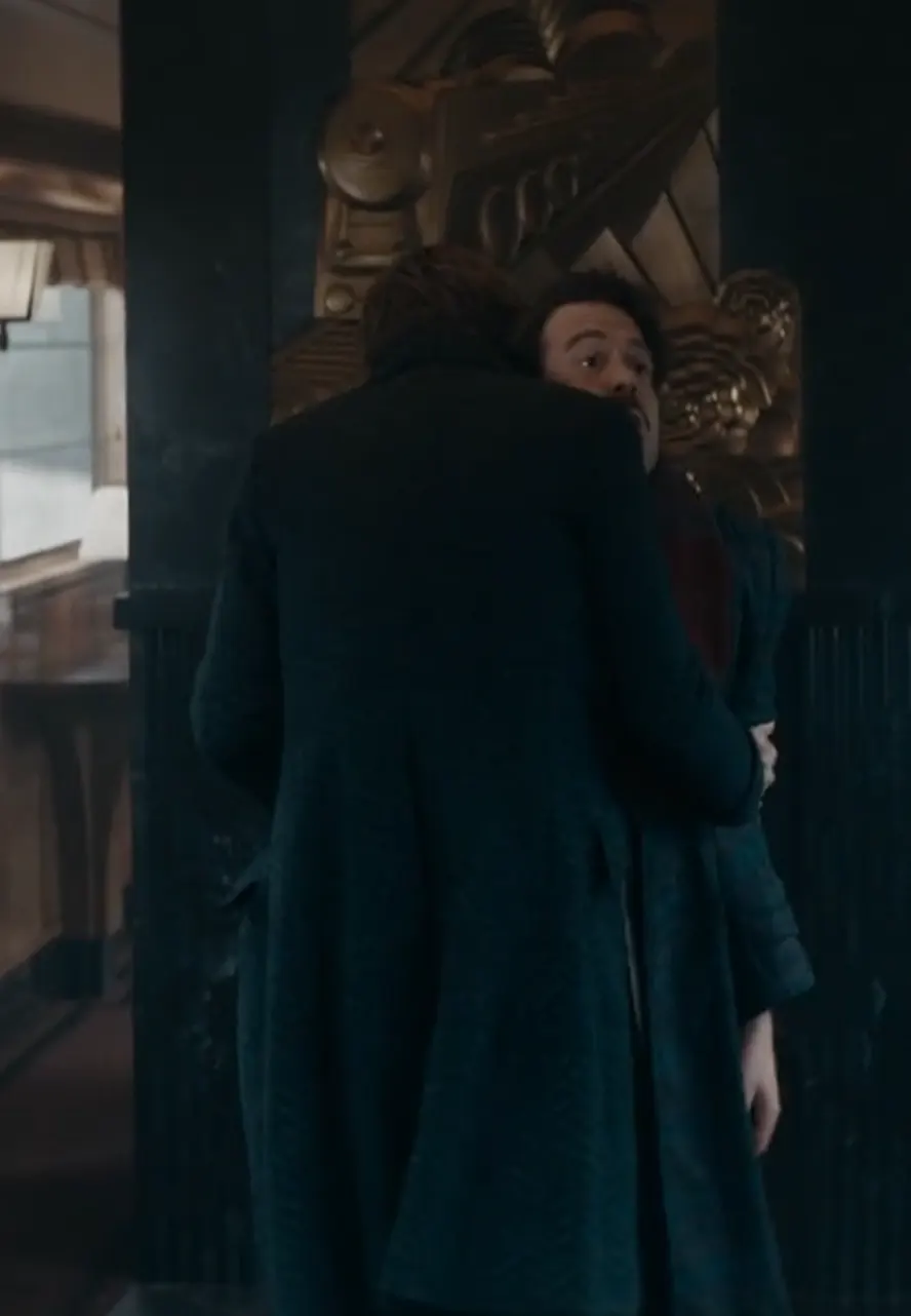 Fantastic Beasts The Secrets of Dumbledore Newton Scamander Blue Wool Coat daniel radcliffe eddie redmayne black wool coat