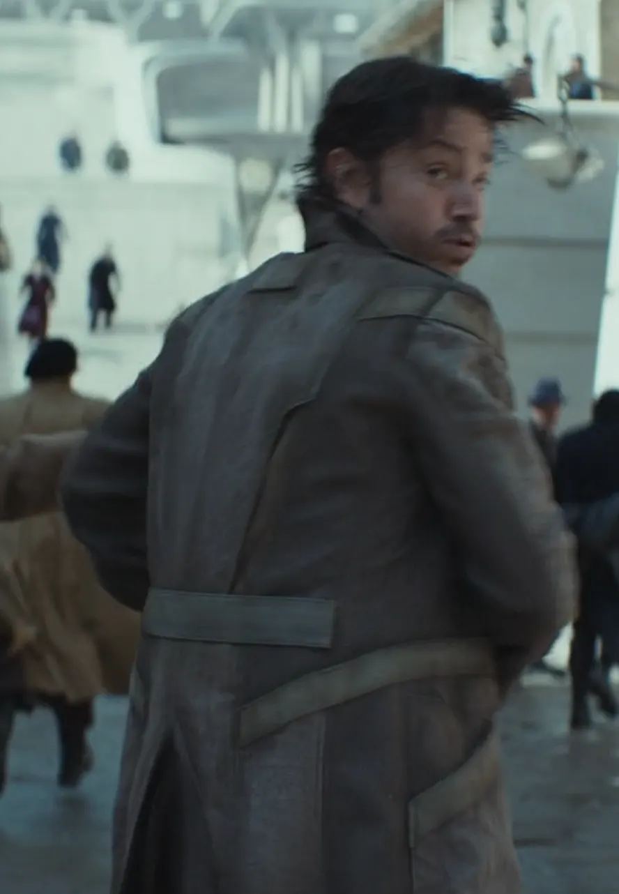 Diego Luna Andor S02 Brown Trench Coat diego luna andor coat