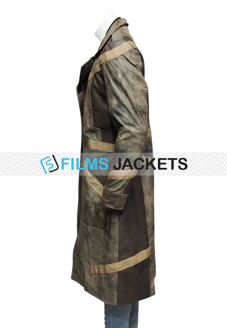 Diego Luna Andor S02 Brown Trench Coat diego luna brown trench coat